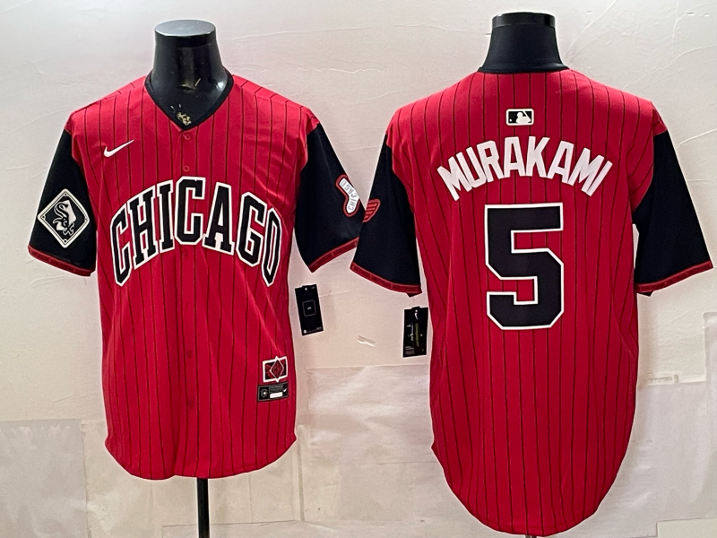 Men Chicago White Sox #5 Murakami red Nike MLB 2026 jersey 0529002